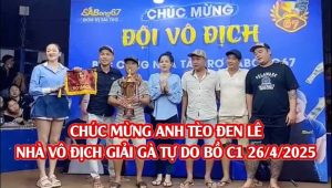 ANH TÈO ĐEN LÊ VÔ ĐỊCH GIẢI C1 26/4/2025