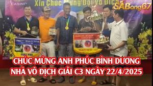 vô địch giải đá gà C3 22/4/2025