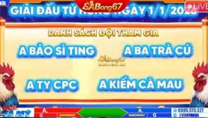 Giải đấu tứ hùng bồ Xà Xía ngày 1/1/2026